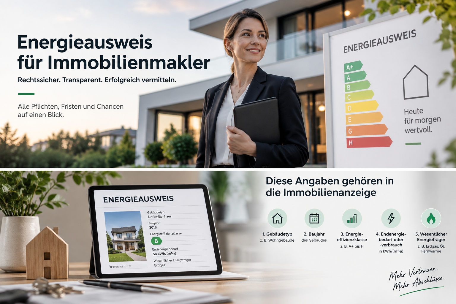 Energieausweis für Immobilienmakler: Pflichten, Angaben und schneller Ablauf 2026