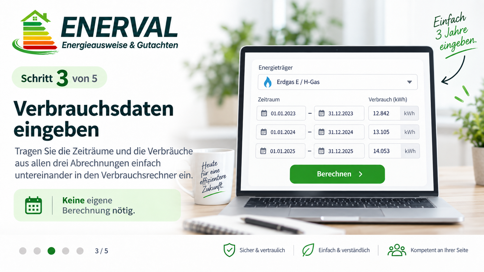 So erstellen wir Ihren Verbrauchsausweis - Step3