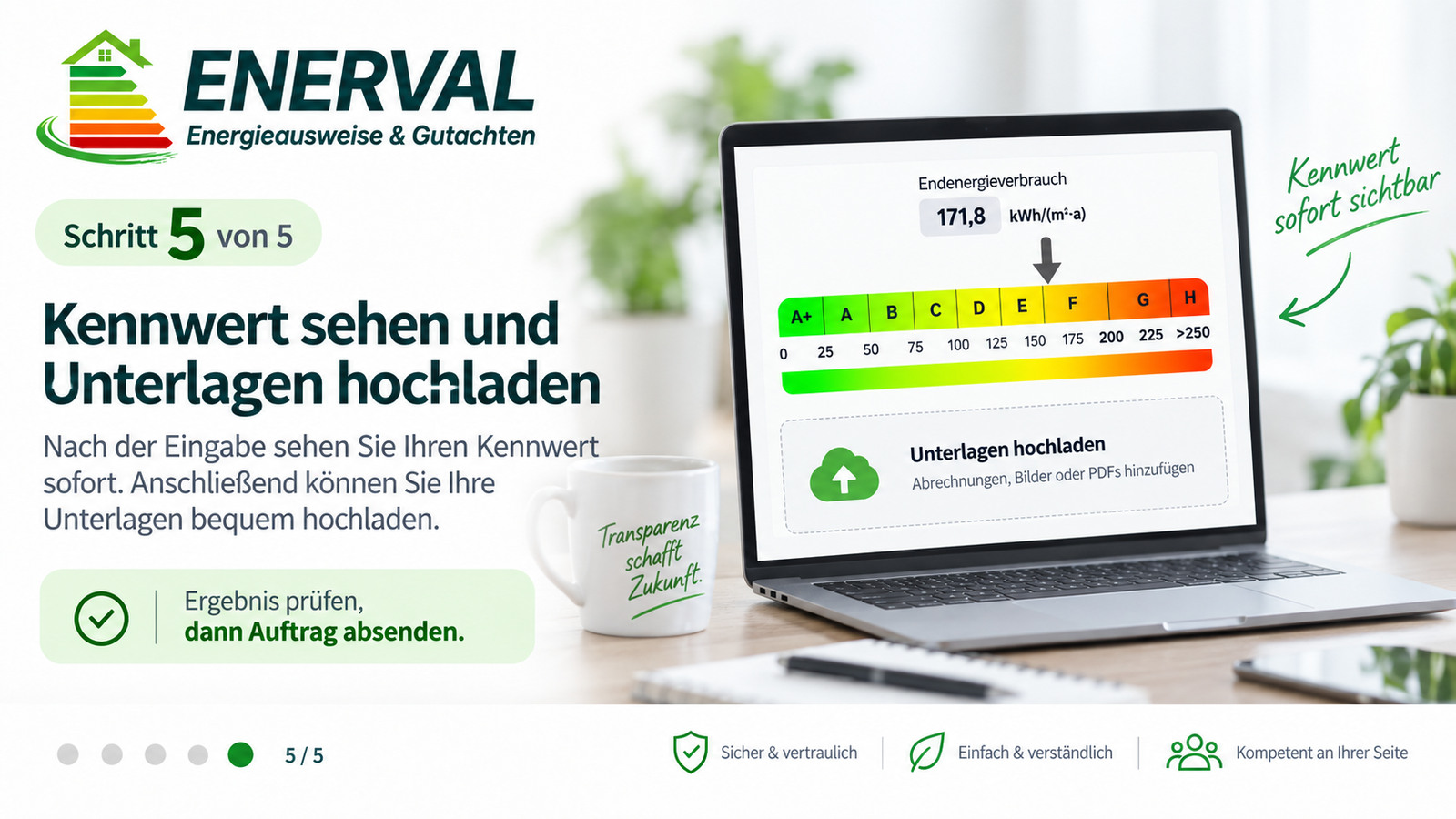 So erstellen wir Ihren Verbrauchsausweis - Step5
